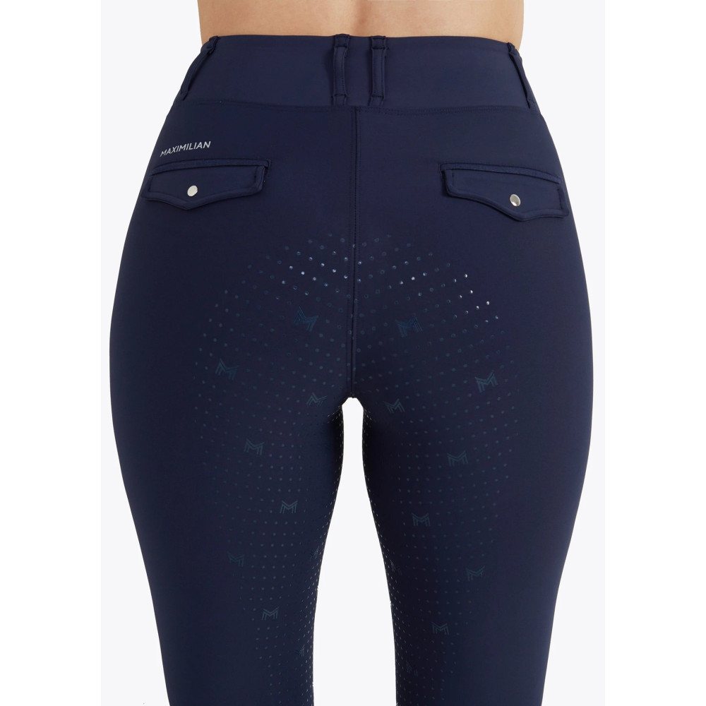 Legginsy Jeździeckie Pro Riding (Navy) Maximilian Equestrian