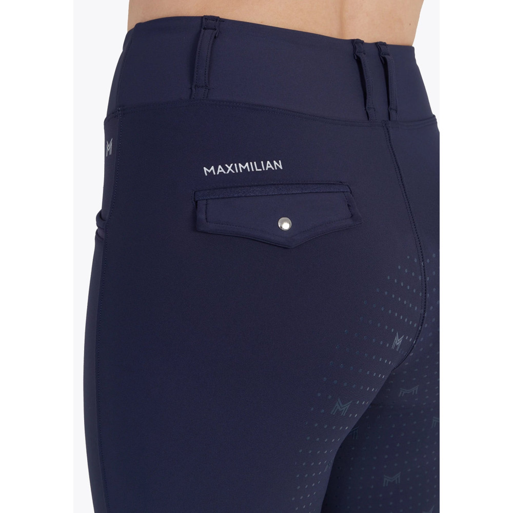 Legginsy Jeździeckie Pro Riding (Navy) Maximilian Equestrian