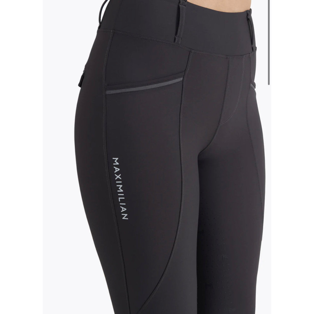 Legginsy Jeździeckie Pro Riding (Charcoal Grey) Maximilian Equestrian
