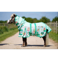 Derka Siatkowa z Wodoodpornym Grzbietem i Kapturem Happy Avo Ponyo Horsewear