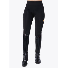 Legginsy Jeździeckie Tech Riding (Black/Gold) Maximilian Equestrian