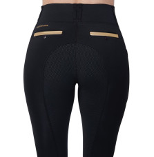Legginsy Jeździeckie Tech Riding (Black/Gold) Maximilian Equestrian