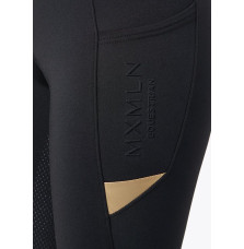 Legginsy Jeździeckie Tech Riding (Black/Gold) Maximilian Equestrian
