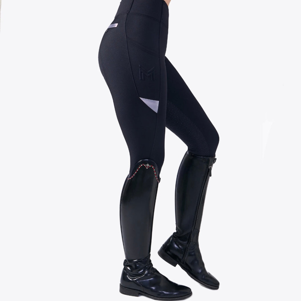 Legginsy Jeździeckie Tech Riding (Navy/Silver) Maximilian Equestrian