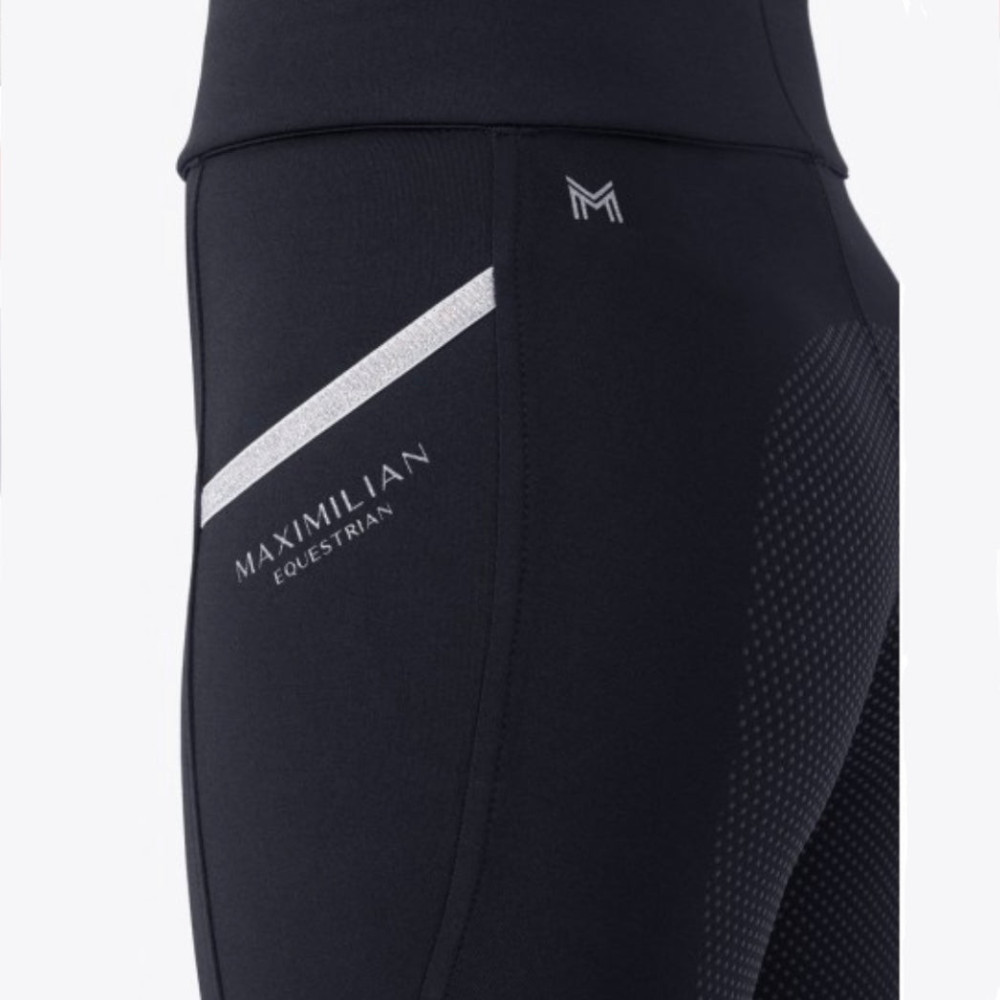 Legginsy Jeździeckie Tech Riding (Navy/Silver) Maximilian Equestrian
