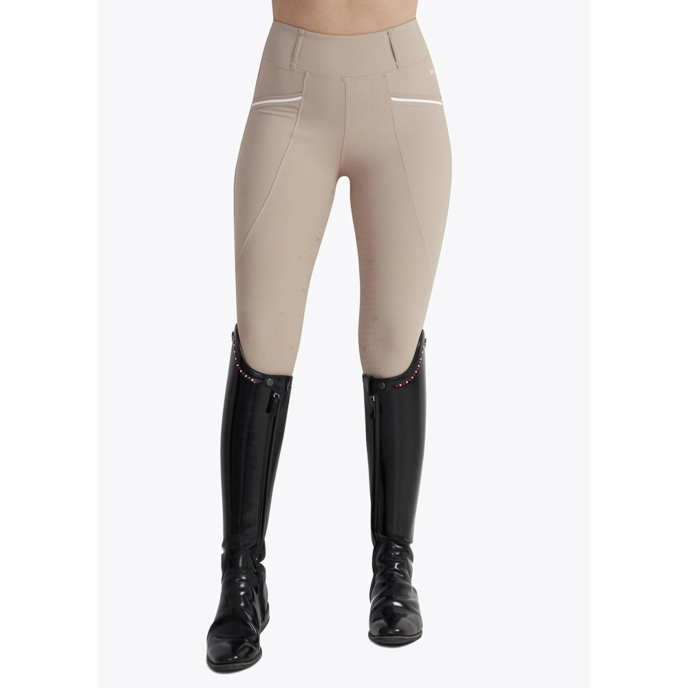 Legginsy Jeździeckie Pro Riding (Beige) Maximilian Equestrian