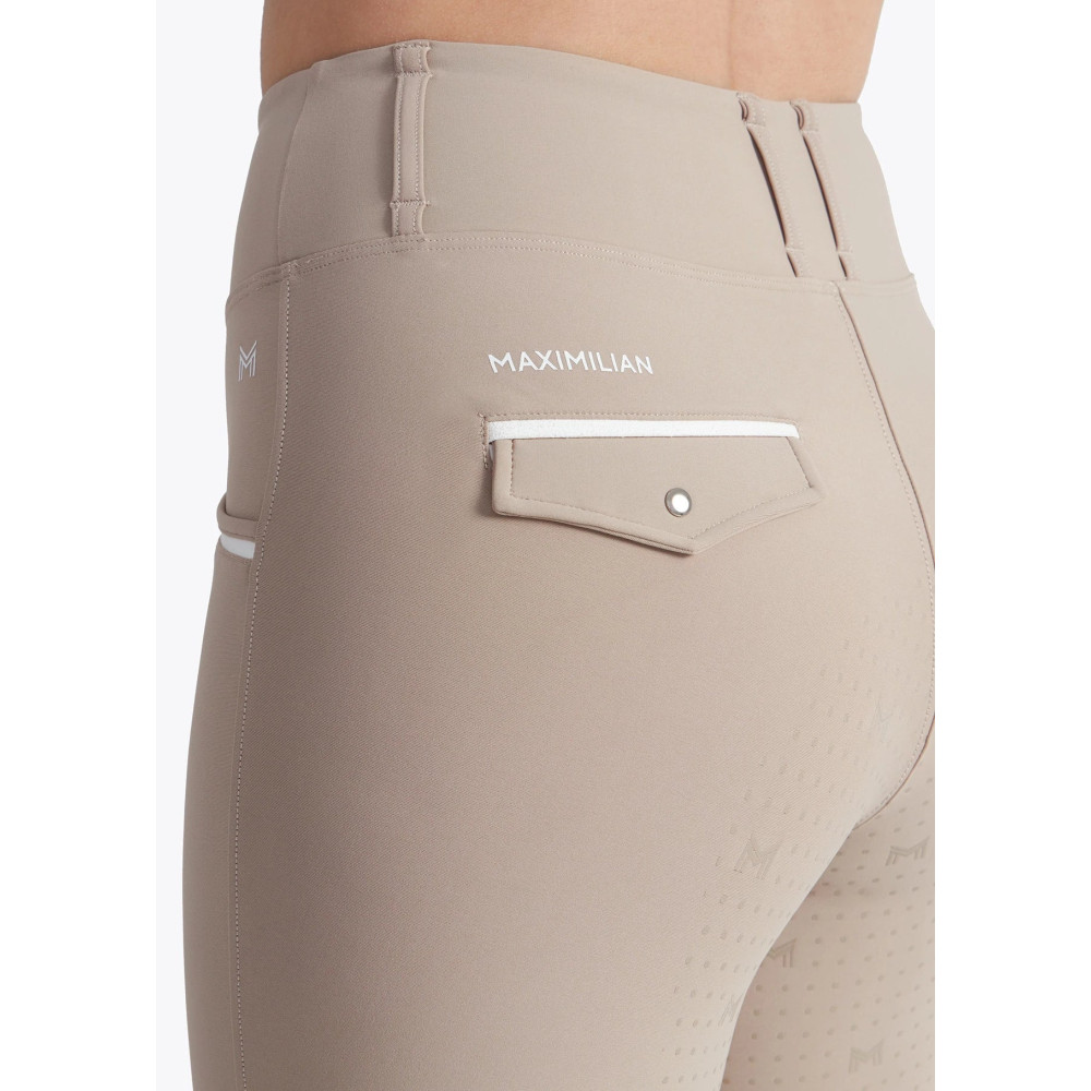 Legginsy Jeździeckie Pro Riding (Beige) Maximilian Equestrian