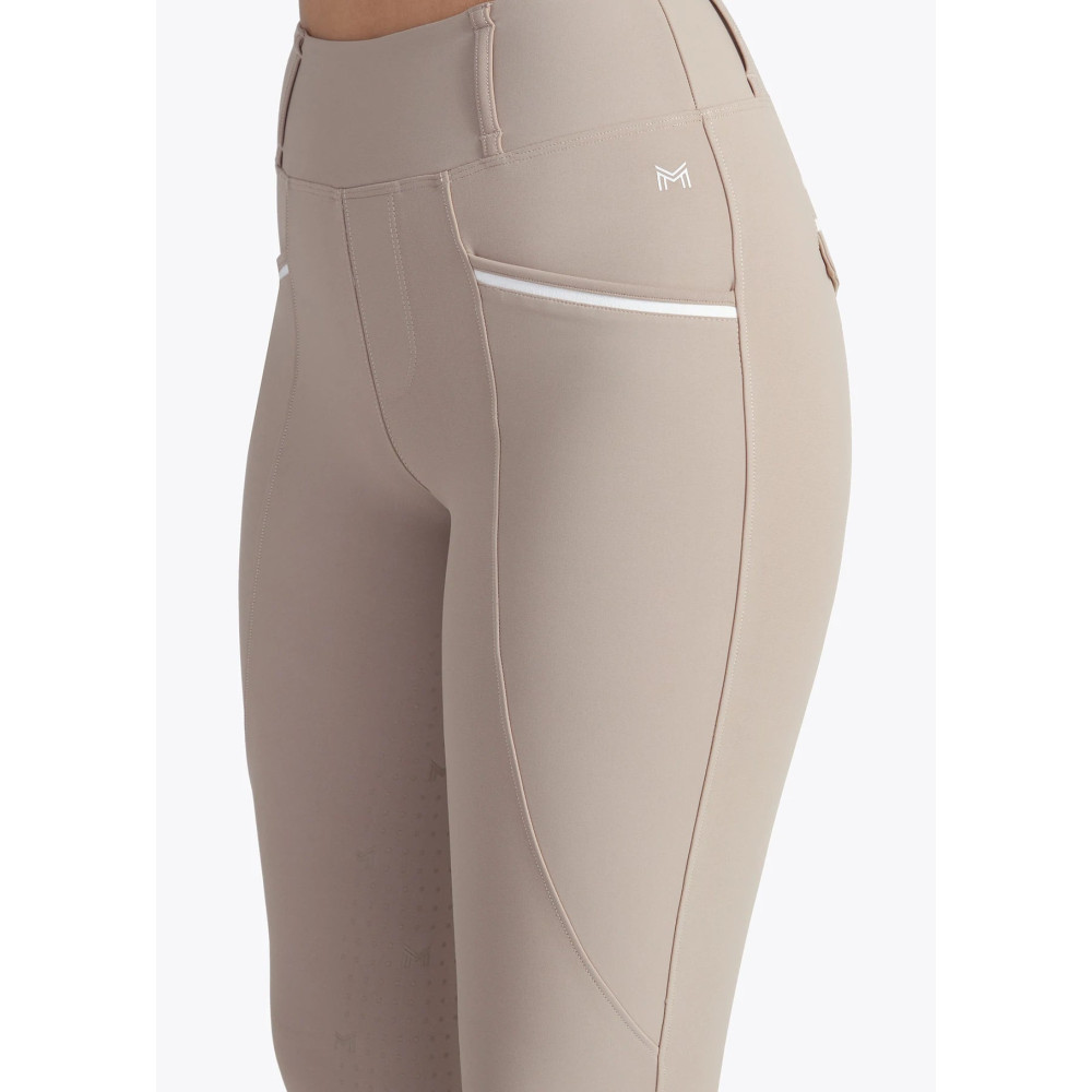 Legginsy Jeździeckie Pro Riding (Beige) Maximilian Equestrian