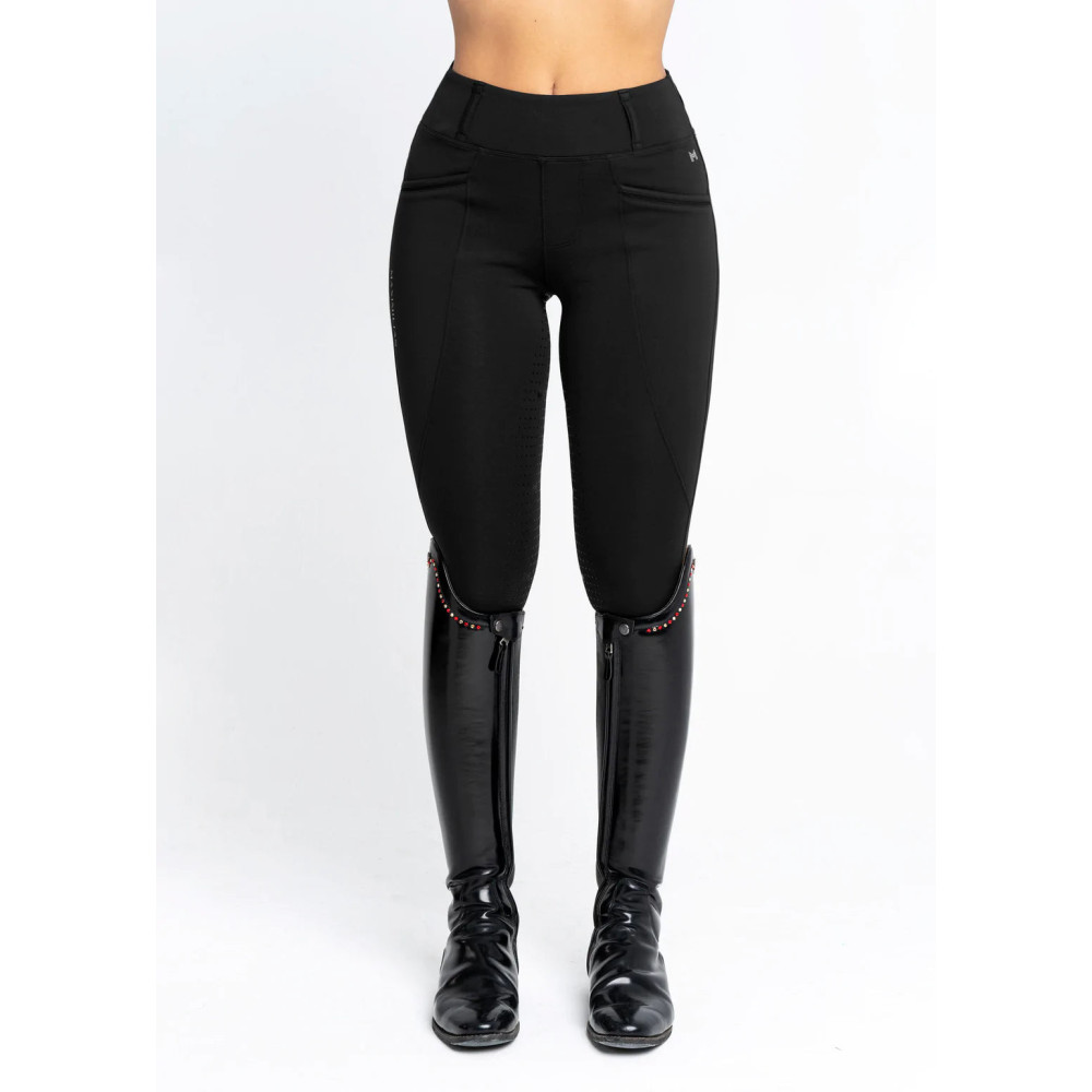 Zimowe Legginsy Jeździeckie (Black) Maximilian Equestrian