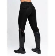 Zimowe Legginsy Jeździeckie (Black) Maximilian Equestrian