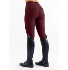 Legginsy Jeździeckie Pro Riding (Burgundy) Maximilian Equestrian