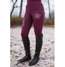 Legginsy Born to Ride Winter Red Wine True Rider