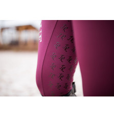 Legginsy Born to Ride Winter Red Wine True Rider