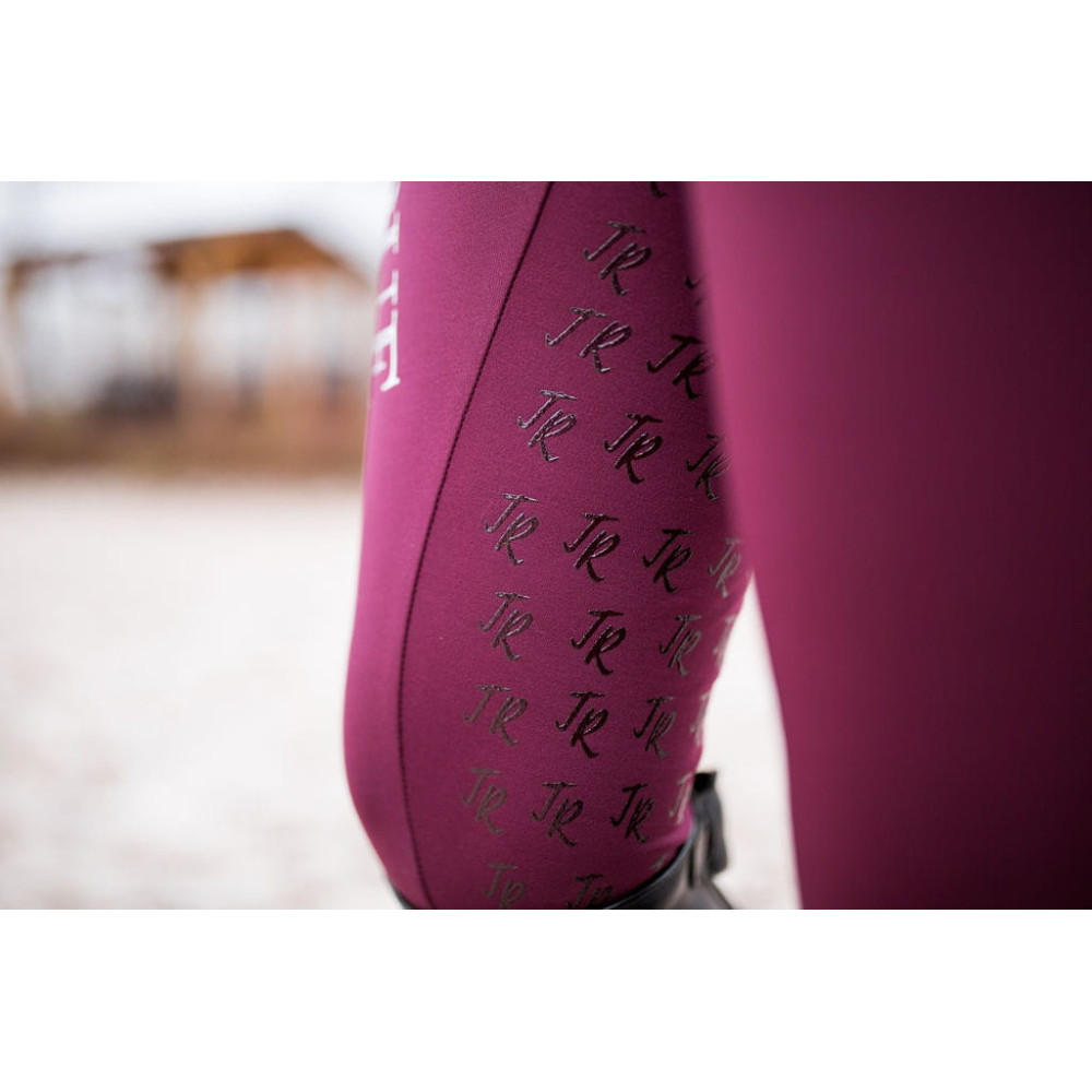 Legginsy Born to Ride Winter Red Wine True Rider