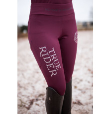 Legginsy Born to Ride Winter Red Wine True Rider