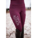 Legginsy Born to Ride Winter Red Wine True Rider