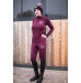 Legginsy Born to Ride Winter Red Wine True Rider