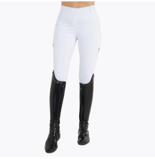 Legginsy Jeździeckie Tech Riding (White/Gold) Maximilian Equestrian