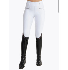 Legginsy Jeździeckie Pro Riding (White) Maximilian Equestrian