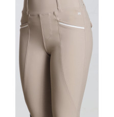 Młodzieżowe Legginsy Jeździeckie Pro Riding (Beige) Maximilian Equestrian