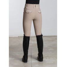 Młodzieżowe Legginsy Jeździeckie Pro Riding (Beige) Maximilian Equestrian