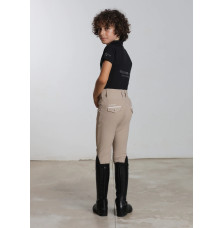 Młodzieżowe Legginsy Jeździeckie Pro Riding (Beige) Maximilian Equestrian
