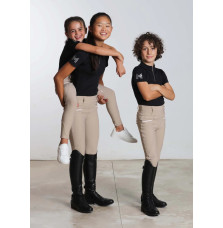 Młodzieżowe Legginsy Jeździeckie Pro Riding (Beige) Maximilian Equestrian