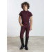 Młodzieżowe Legginsy Jeździeckie Pro Riding (Wine) Maximilian Equestrian