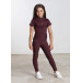 Młodzieżowe Legginsy Jeździeckie Pro Riding (Wine) Maximilian Equestrian