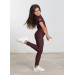 Młodzieżowe Legginsy Jeździeckie Pro Riding (Wine) Maximilian Equestrian