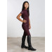 Młodzieżowe Legginsy Jeździeckie Pro Riding (Wine) Maximilian Equestrian