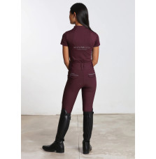 Młodzieżowe Legginsy Jeździeckie Pro Riding (Wine) Maximilian Equestrian
