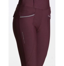 Młodzieżowe Legginsy Jeździeckie Pro Riding (Wine) Maximilian Equestrian