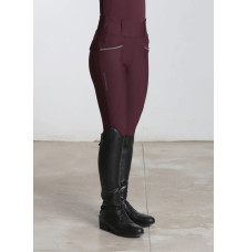 Młodzieżowe Legginsy Jeździeckie Pro Riding (Wine) Maximilian Equestrian