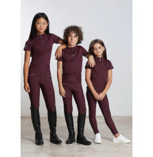 Młodzieżowe Legginsy Jeździeckie Pro Riding (Wine) Maximilian Equestrian