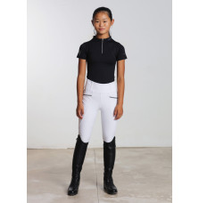 Młodzieżowe Legginsy Jeździeckie Pro Riding (White) Maximilian Equestrian