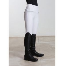 Młodzieżowe Legginsy Jeździeckie Pro Riding (White) Maximilian Equestrian