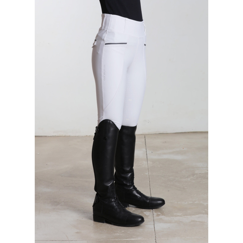 Młodzieżowe Legginsy Jeździeckie Pro Riding (White) Maximilian Equestrian