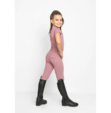 Młodzieżowe Legginsy Jeździeckie Pro Riding (Rose Taupe) Maximilian Equestrian
