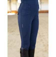 Zimowe Młodzieżowe Legginsy Jeździeckie YR Winter Pro Riding (Navy) Maximilian Equestrian
