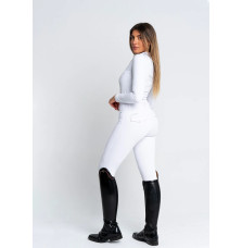 Zimowe Legginsy Jeździeckie (White) Maximilian Equestrian