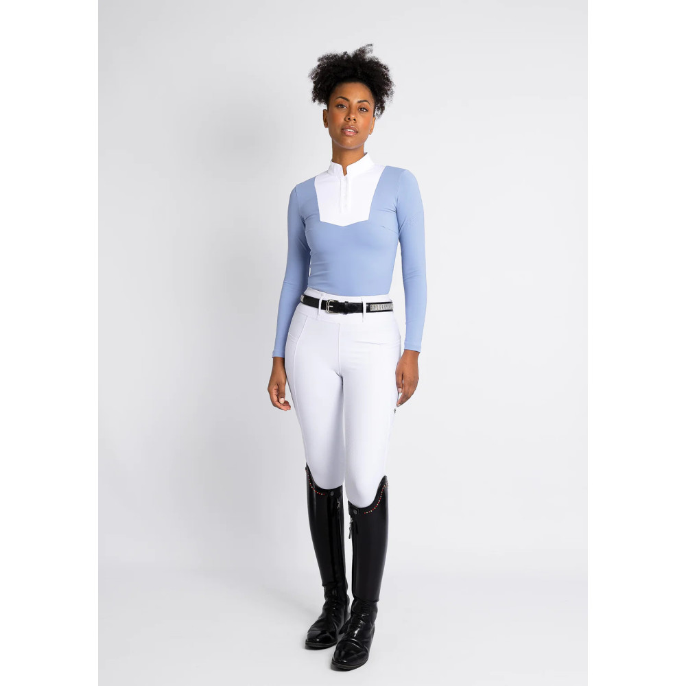 Legginsy Jeździeckie Studio (White) Maximilian Equestrian