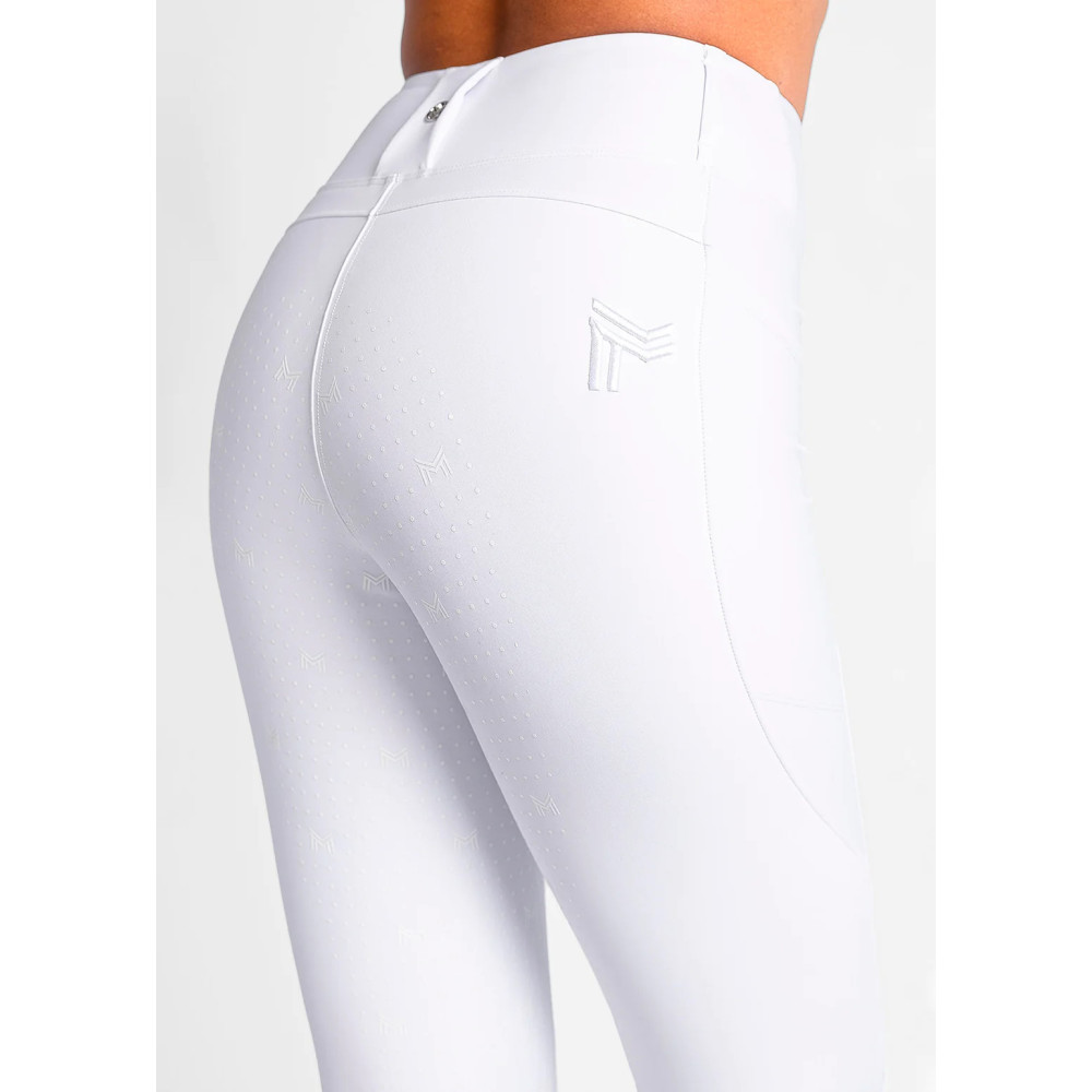 Legginsy Jeździeckie Studio (White) Maximilian Equestrian