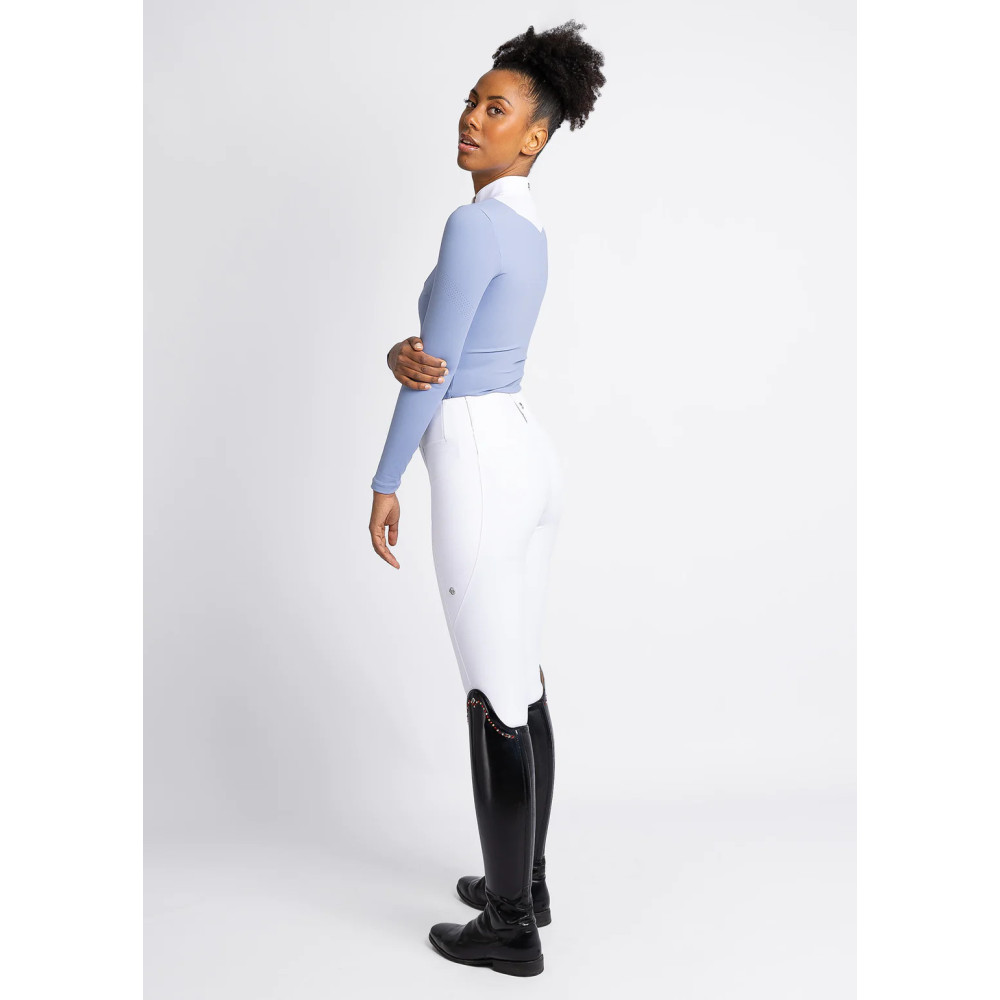Legginsy Jeździeckie Studio (White) Maximilian Equestrian