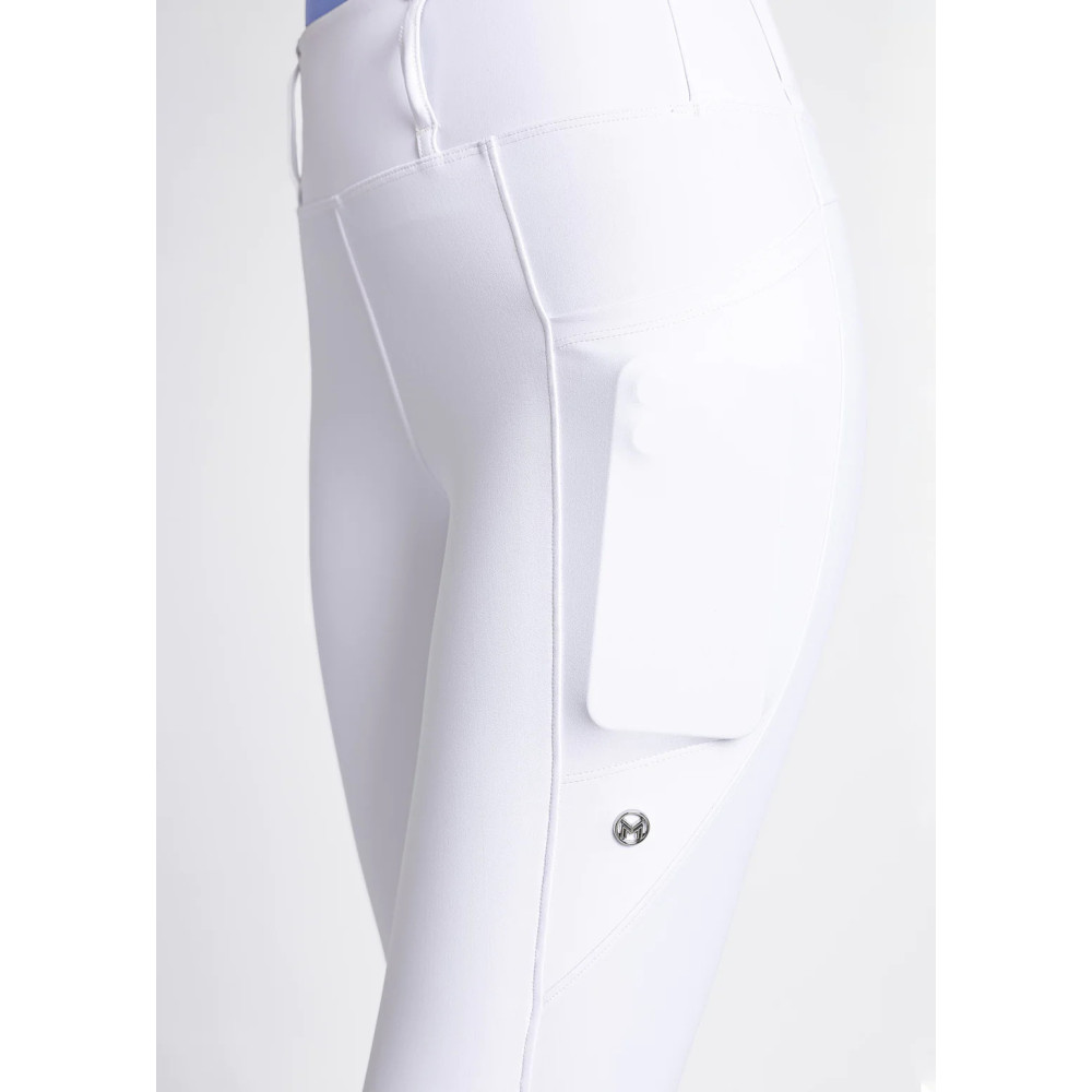 Legginsy Jeździeckie Studio (White) Maximilian Equestrian