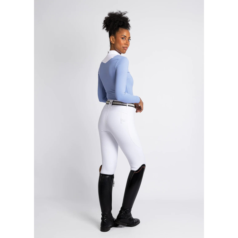 Legginsy Jeździeckie Studio (White) Maximilian Equestrian