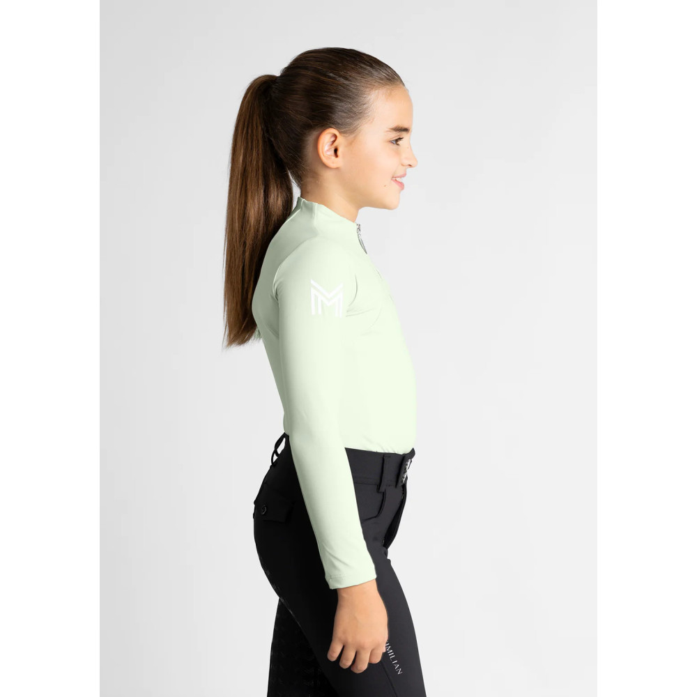 Młodzieżowa Bluzka z Długim Rękawem (Sage Green) Maximilian Equestrian