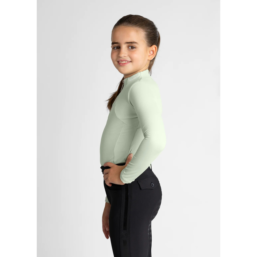 Młodzieżowa Bluzka z Długim Rękawem (Sage Green) Maximilian Equestrian