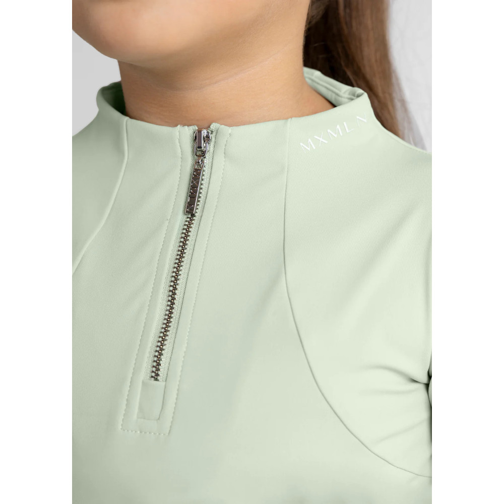 Młodzieżowa Bluzka z Długim Rękawem (Sage Green) Maximilian Equestrian