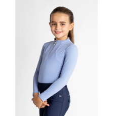 Młodzieżowa Bluzka z Długim Rękawem (Iris Blue) Maximilian Equestrian